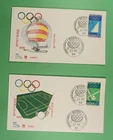 DR WHO 1969 GERMANY 2 FDC OLYMPICS SEMI POST R40068