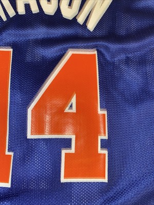 M*O様 New York Knicks Anthony ユニフォーム XL 上 Anthony Mason New York Knicks Vintage Champion Replica Jersey Blue