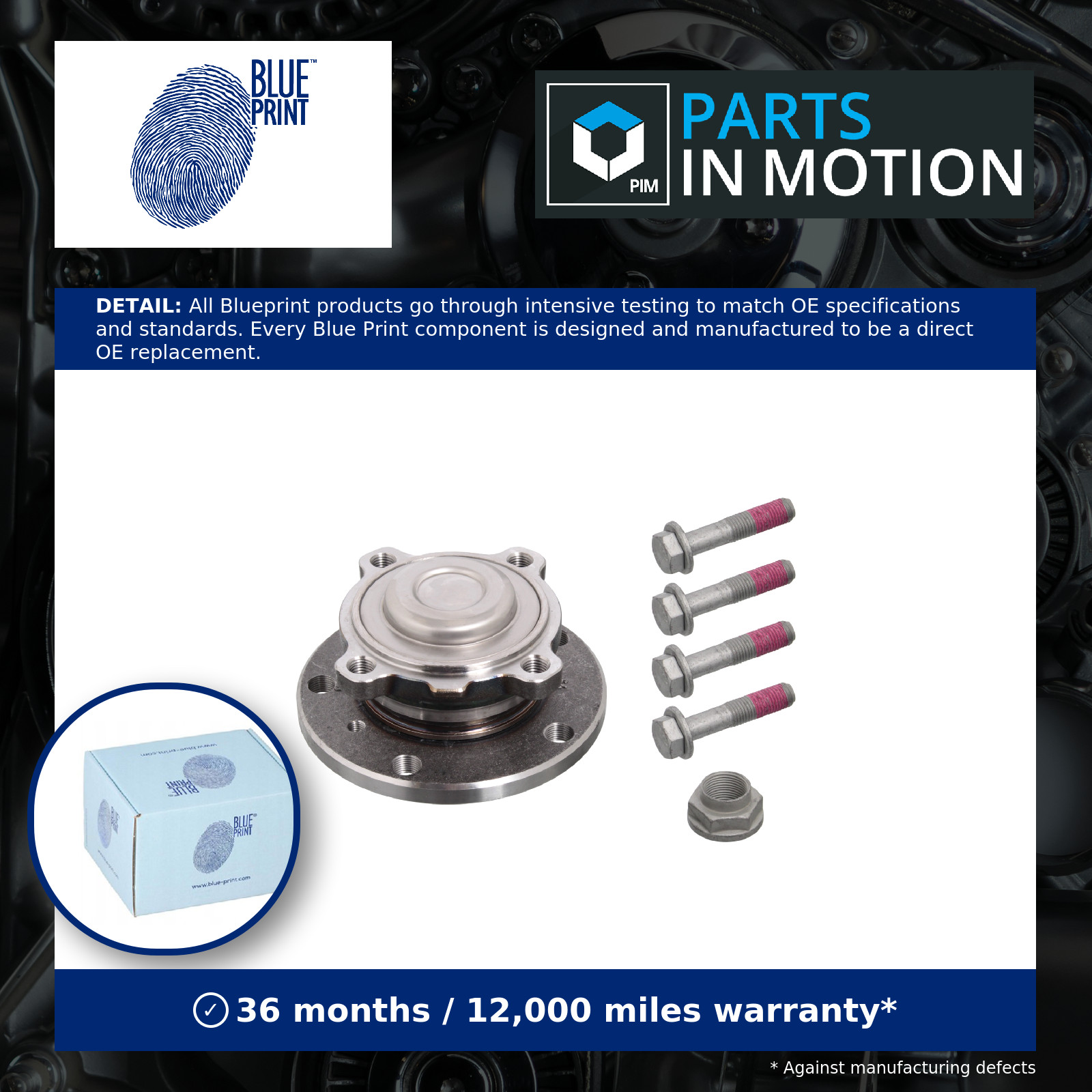 Wheel Bearing Kit fits MINI PACEMAN COOPER R61 1.6 Rear 12 to 16 Blue Print New