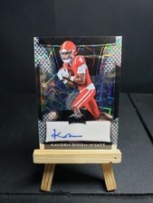 Kayden Dixon-Wyatt Auto 2025 Leaf Metal Football Silver Laser Autograph ssp
