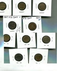 1857 FLYING EAGLE PENNY TYPE COIN LOT OF 5 AG GOOD VG 6835T