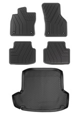 Gummi Fußmatten Kofferraumwanne für Skoda Octavia 3 2016-2019 Limo Gummimatten