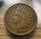 1907 Indian Head Cent - Actual Coin Shown - Free Shipping & Tracking INV#58