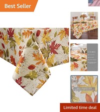 High-Quality Fall Printed Tablecloth 60"x144" - Perfect for Holiday Gatherings