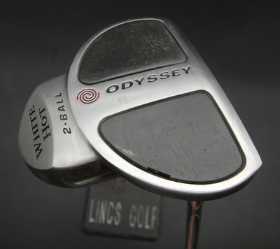 Odyssey White Hot 2-Ball Putter Stahlschaft 83 cm Länge Lamkin Grip