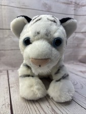 Wild Republic Baby White Tiger Cub 10" Realistic Plush Stuffed Animal Toy