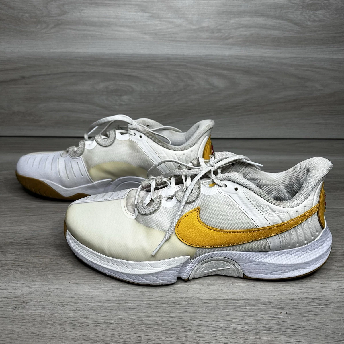 NikeCourt Air Zoom GP Turbo Summit White University Gold for Sale