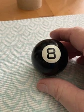 8 Ball Vintage Woman’s Compact Case -Henriette 8 Ball Compact