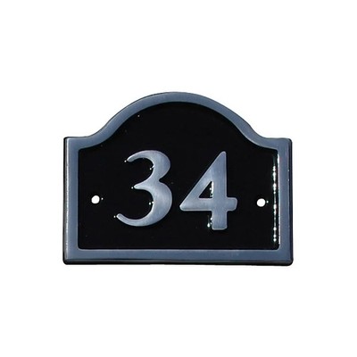 Aluminium Brücke Hausnummer 34 - schwarz
