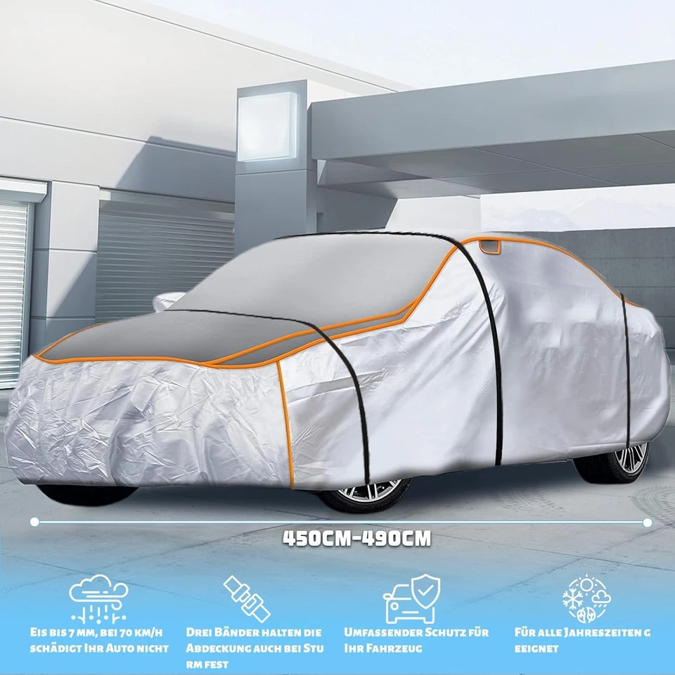 Telo Antigrandine per Auto Telo Copriauto Antigrandine 450 a 490 Cm Di Lunghezza - Immagine 2 di 4