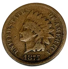 # C497    U.S.  INDIAN HEAD  CENT    COIN,     1875