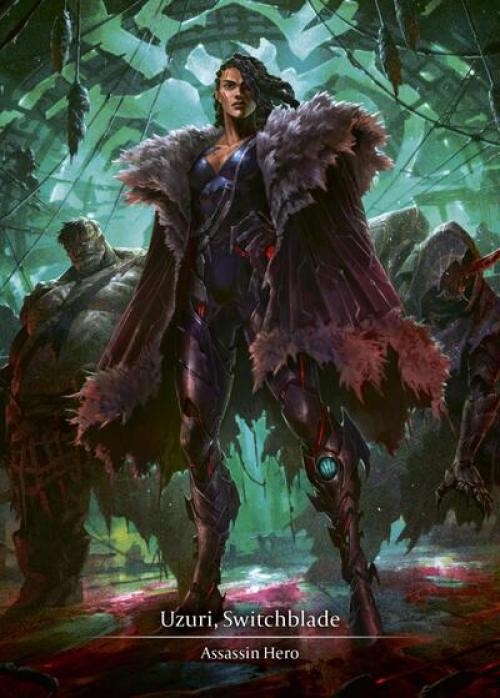 Flesh and Blood FAB Uzuri, Switchblade casi nuevo 1ª edición lámina fría GEM paquete 1