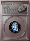 1964 Washington Quarter – ANACS Genuine – Black Ruthenium Hologram – 90% Silver