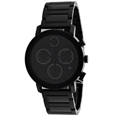 Movado BOLD Evolution Chronograph Black Ion Mens Watch