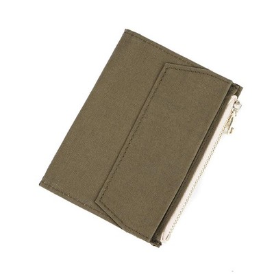 Moterm Canvas Zipper Pocket Insert Pouch for Travelers Notebook Refill