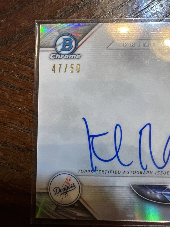 2018 Bowman Chrome Prime Signatures /50 Keibert Ruiz #PCS-KR Auto - Image 2 of 3