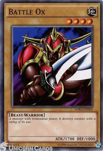 LDK2-ENK09 Battle Ox UNL edition Mint YuGiOh Card
