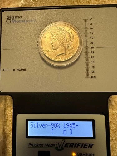 2- 1923P UNCIRCULATED PEACE DOLLAR-GENUINE U S 90% SILVER COIN