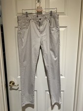 johnnie-O 5-Pocket Pants Men's 36x32 Gray Chino