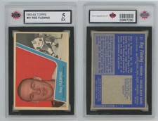 1963-64 Topps Hockey #31 Reg Fleming Chicago Black Hawks KSA 5 EX