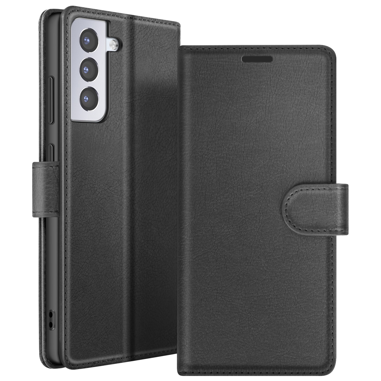 Etui portefeuille Galaxy S21 Plus anti-rayures Zanaé avec rabat de rangement