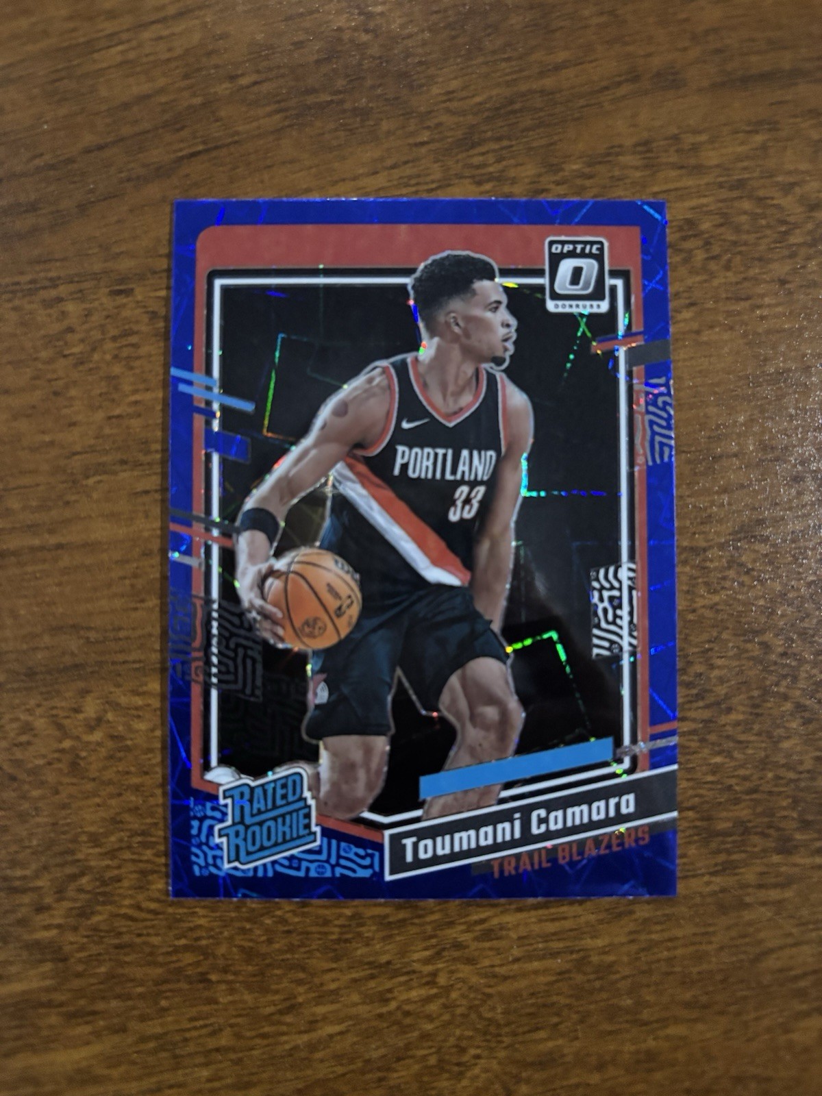 ✨2023-24 Donruss Optic Toumani Camara Rated Rookie Blue Velocity Holo RC #204