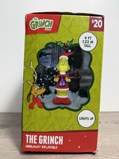 Gemmy 4 ft. LED Grinch in Max Sweater Christmas Airblown Inflatable