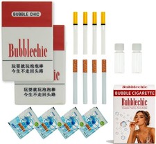 2-Pack Realistic Mini Cigarette Bubble Blower,Fun Party Favor Pranks