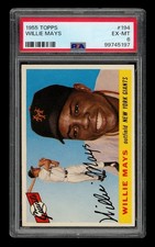 1955 Topps Set-Break #194 Willie Mays PSA 6 EX-MT