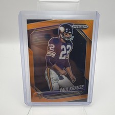 2025 Panini Prizm Black PAUL KRAUSE #88 Orange /49 Minnesota Vikings HOF