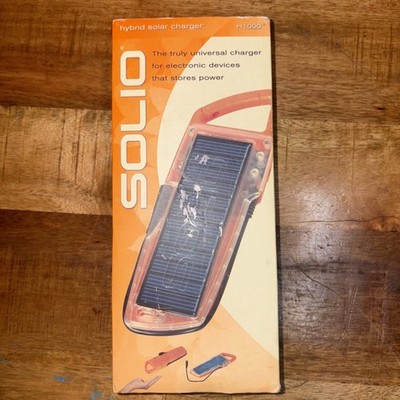 Solio Hybrid Portable Solar Charger H1000 Dark Grey - Never Used Open Box