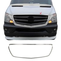 KüHlergrill Grillleisten FüR Mercedes Sprinter W906 2013-2020 GebüRstet Chrom 2X