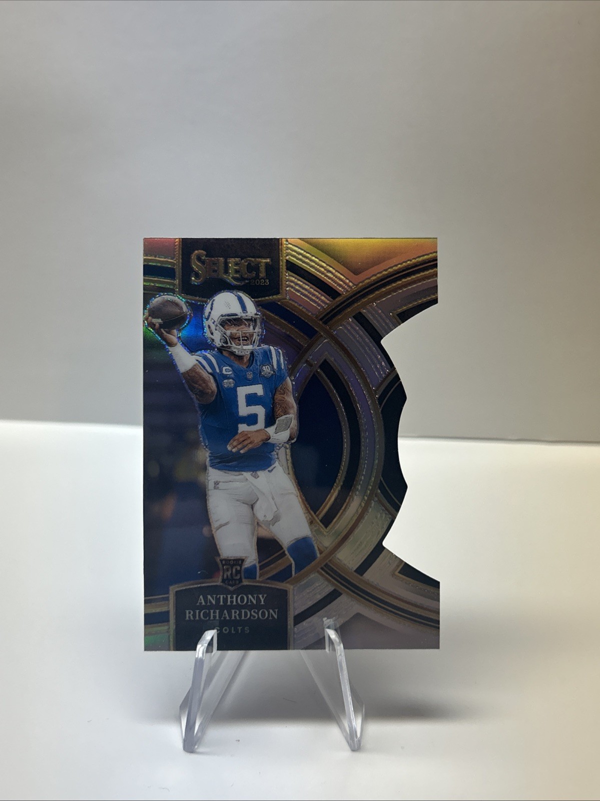 2023 Panini Select-Premier Level Anthony Richardson#117 Silver Prizm Die-Cut(RC)