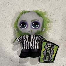 Jazwares Warner Bros. 8" Beetlejuice Plush Figure Super-Soft  Huggable w/ Tags
