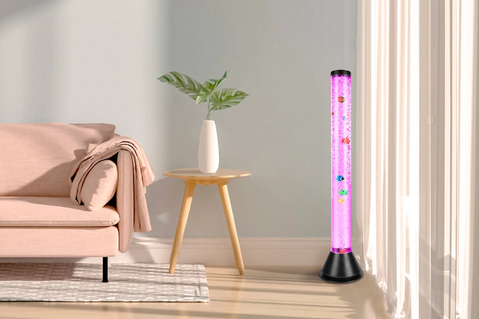 LED-Design & Sprudel-Wassersäule mit Fernbedienung 120cm hoch - Bild 2 von 4