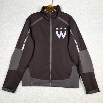 Wizards District Gaming NBA2K Soft Shell Rain Jacket Full Zip Mens Size Small