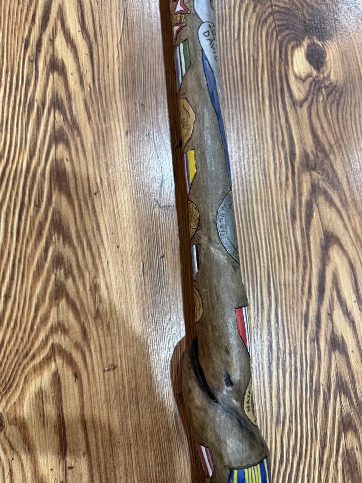 Vintage Us Army Colonel Award Walking Stick American Eagle Cane Rare 37 ’in image 5