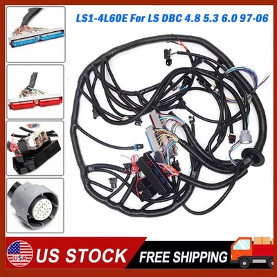 LS1 4L60E Stand Alone Harness For 1997-06 LS SWAP 4.8 5.3 6.0 Drive by Cable DBC