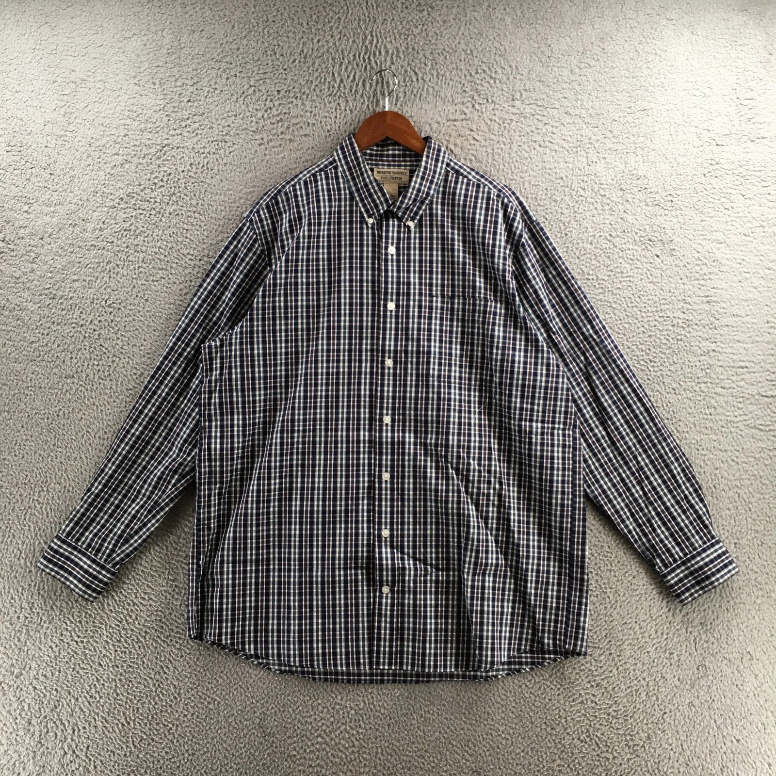 Duluth Trading Co Button Down Shirt Mens XL Tall Multicolor Long Sleeve Collared