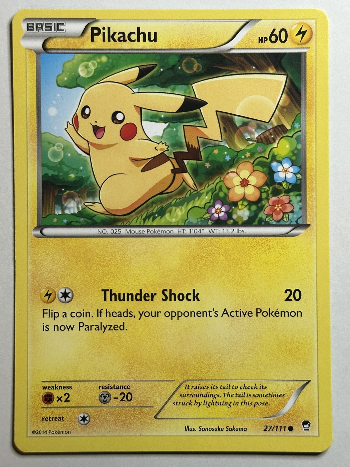 Pikachu XY - Furious Fists 27/111 LP-NM Pokemon card