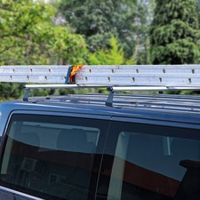 2x Dachträger + Leiterhalter Set für VW T7 Multivan 2021-2026 Silber