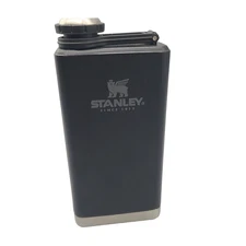Stanley Carhartt Classic 8 oz Black Stainless Steel Flask Unused