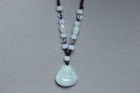 Cert'd Natural Light green A Jadeite jade Hand-Carved Maitreya Buddha Pendant — photo 1