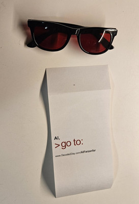 Decode2Day Glasses (Slight Smudging on Temples)