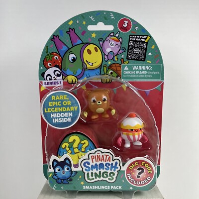 Pinata Smashlings 3 Pack with DLC Code Cuddles Cherry Bun and Mystery Figure