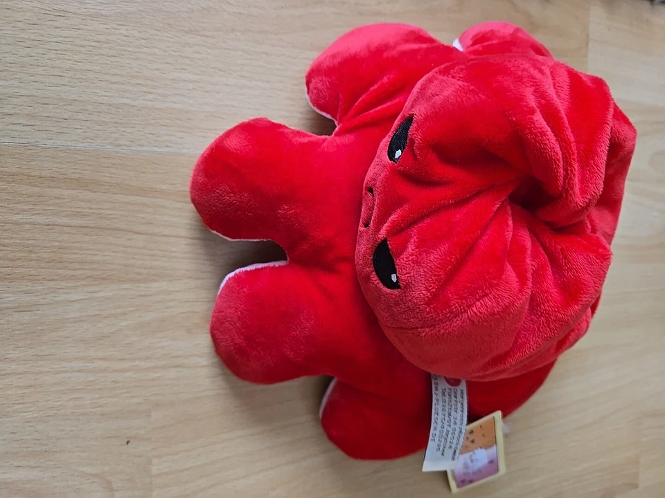 OKTEPUS Kuschel Tier Rosa  Rot STIMUNG  - Bild 2 von 4