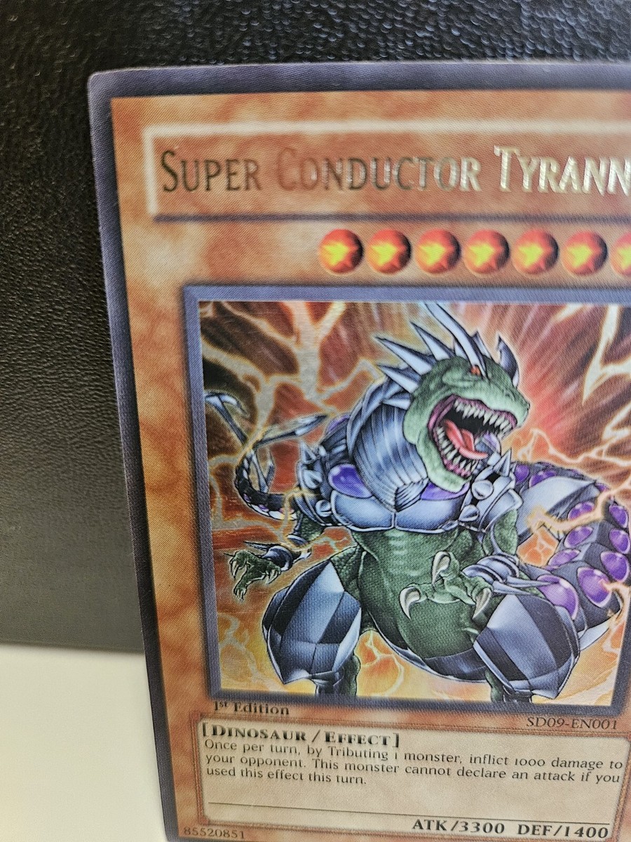 Super Conductor Tyranno - SD09-EN001 - Ultra Rare 1st Edition MP