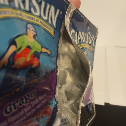 Capri Sun Grape Zipper Drink Pouch Pencil Eraser Case Terracycle Recycled FLAWED - Picture 8 of 9