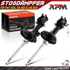 2x Stossdämpfer Federbein Vorne Links Rechts für Fiat 500L 351 352 BJ ab 2012