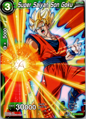 Super Saiyan Son Goku BT11-075 C Foil Vermilion Bloodline Dragon